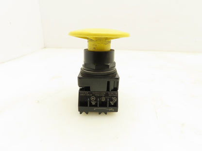 Siemens 52BP2V4 Yellow Mushroom Push-Button Push-Pull 2 Position Maintained