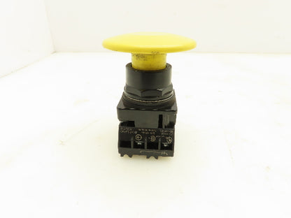 Siemens 52BP2V4 Yellow Mushroom Push-Button Push-Pull 2 Position Maintained