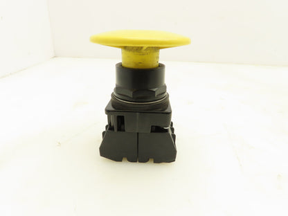 Siemens 52BP2V4 Yellow Mushroom Push-Button Push-Pull 2 Position Maintained