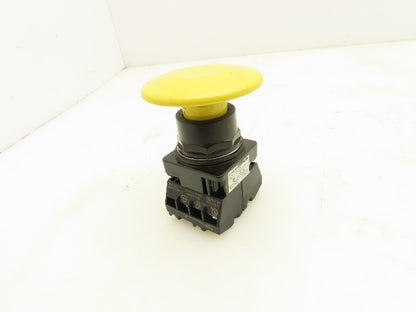 Siemens 52BP2V4 Yellow Mushroom Push-Button Push-Pull 2 Position Maintained