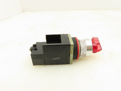 Allen Bradley 800MR-12HX2B Illuminated 2 Position Selector Switch 110-300V Coil