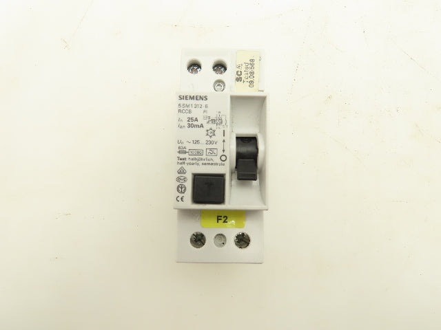 Siemens 5 SM1312-6 Current Circuit Breaker 2 Pole 25A