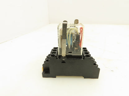 Omron MY4ZN 5A Coil Relay W/Base Socket Lot of 18