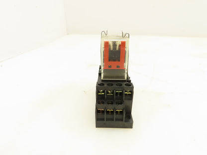 Omron MY4ZN 5A Coil Relay W/Base Socket Lot of 18