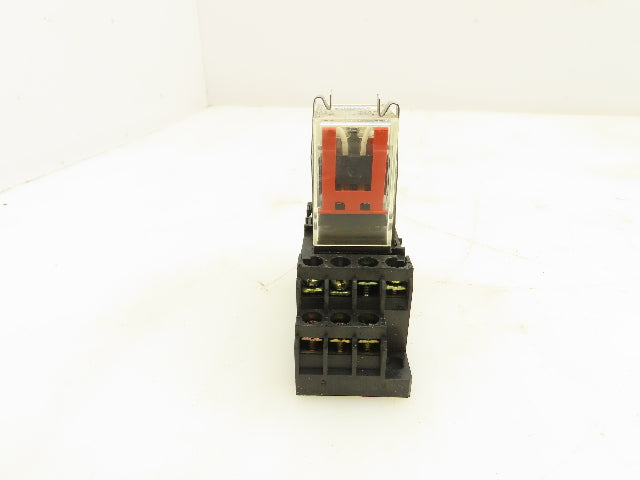 Omron MY4ZN 5A Coil Relay W/Base Socket Lot of 18
