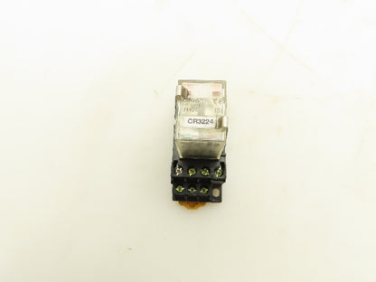 Omron MY4ZN 5A Coil Relay W/Base Socket Lot of 18