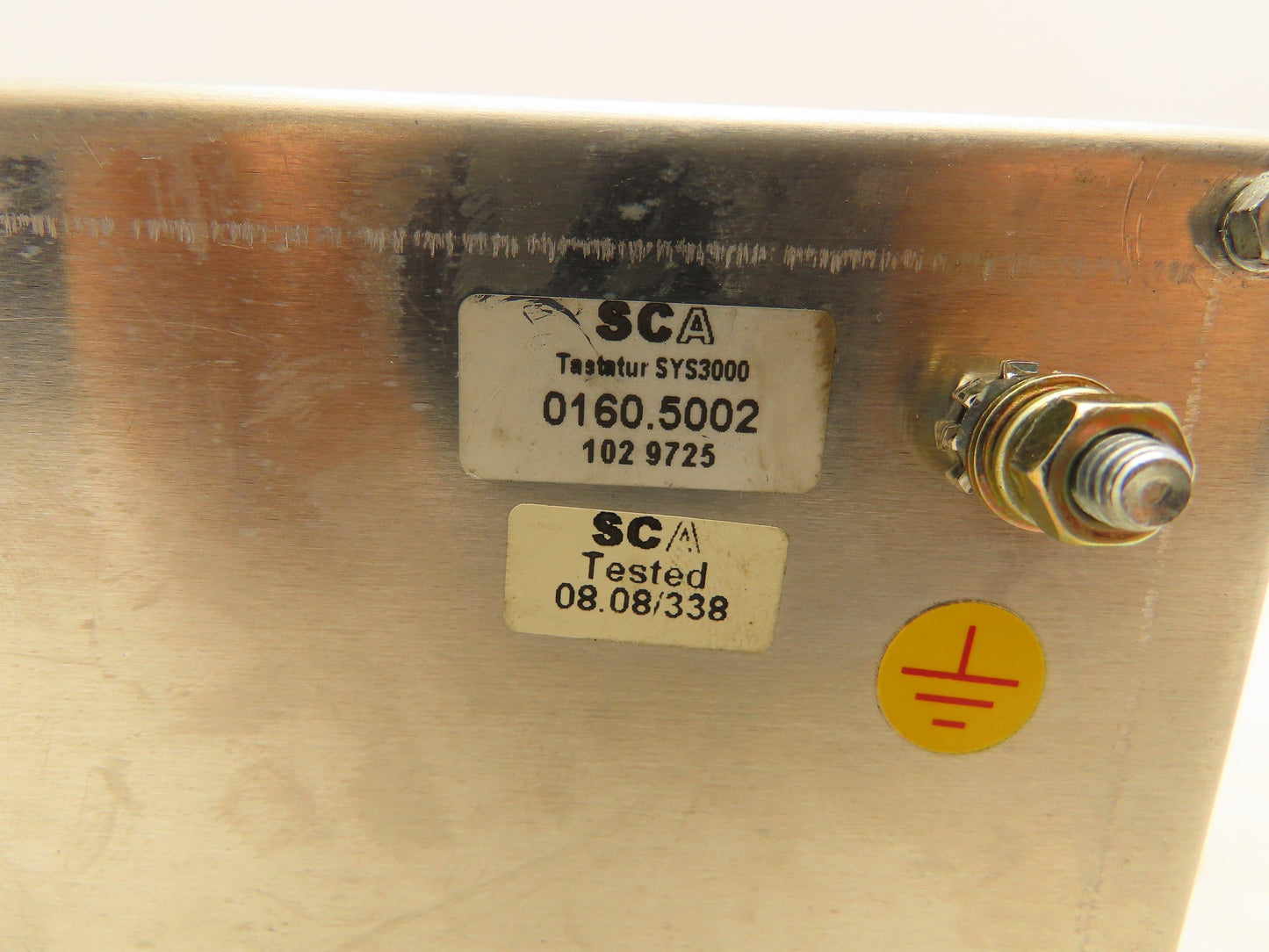 SCA Schucker 0160.5002 Operator Panel with Key-Lock