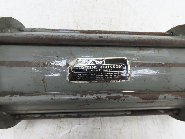 T-J Steel Round Body Tie-Rod Pneumatic Air Cylinder 4" Bore 6-1/2" Stroke