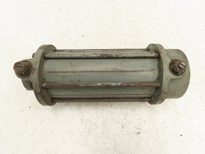 T-J Steel Round Body Tie-Rod Pneumatic Air Cylinder 4" Bore 6-1/2" Stroke