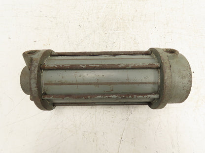 T-J Steel Round Body Tie-Rod Pneumatic Air Cylinder 4" Bore 6-1/2" Stroke