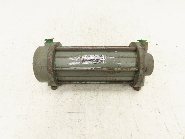 T-J Steel Round Body Tie-Rod Pneumatic Air Cylinder 4" Bore 6-1/2" Stroke