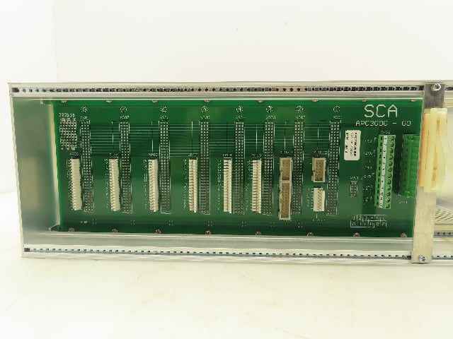 SCA Schucker APC 3000-00 BUS Chassis Rack W/PLC Control Board