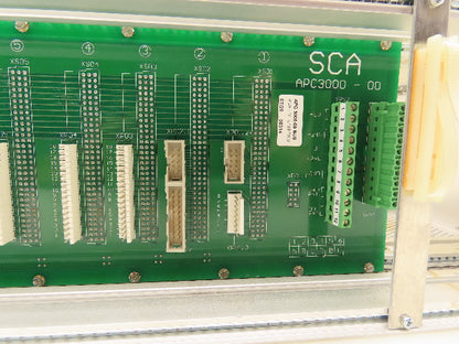 SCA Schucker APC 3000-00 BUS Chassis Rack W/PLC Control Board