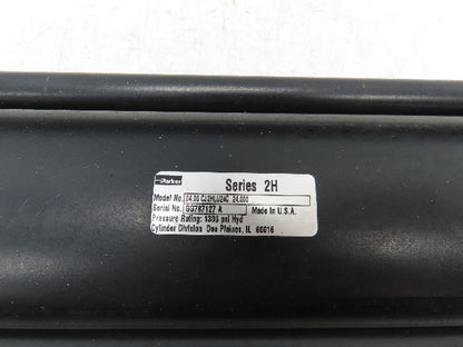 Parker Series 2H Hydraulic Cylinder 4" Bore 24" Stroke 1300 PSI Flange Mount