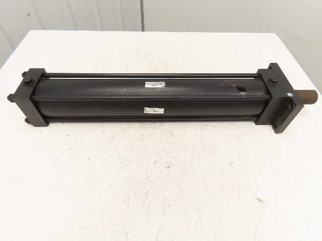 Parker Series 2H Hydraulic Cylinder 4" Bore 24" Stroke 1300 PSI Flange Mount