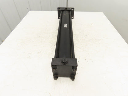 Parker Series 2H Hydraulic Cylinder 4" Bore 24" Stroke 1300 PSI Flange Mount