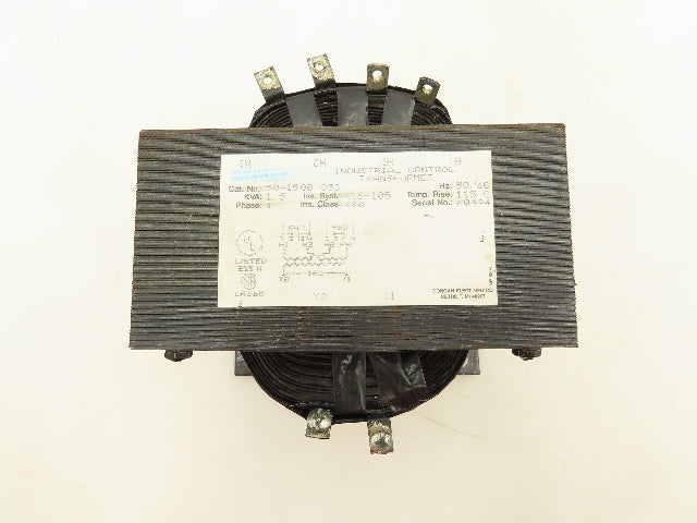 Dongan 50-1500-053 Control Power Transformer 1.5kva Stepdown HV 240/480V LV 120V