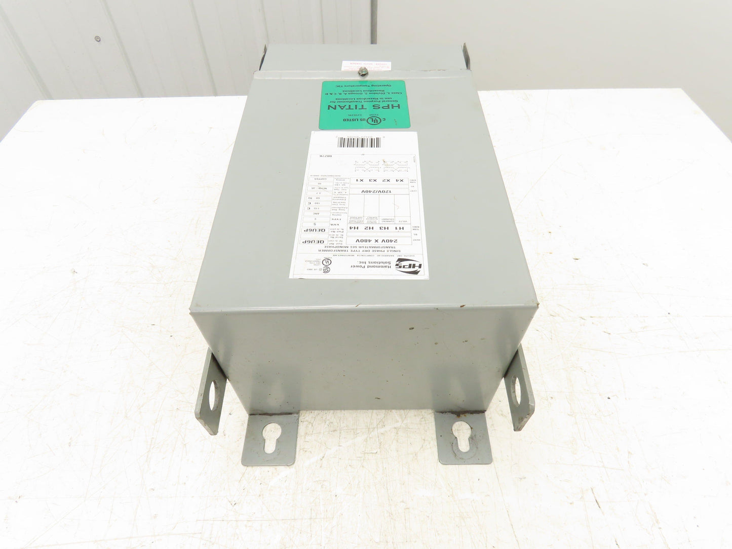 Hammond Power QEU6P Transformer HPS Titan 5KVA 240/480V x 120/240V 1Ph