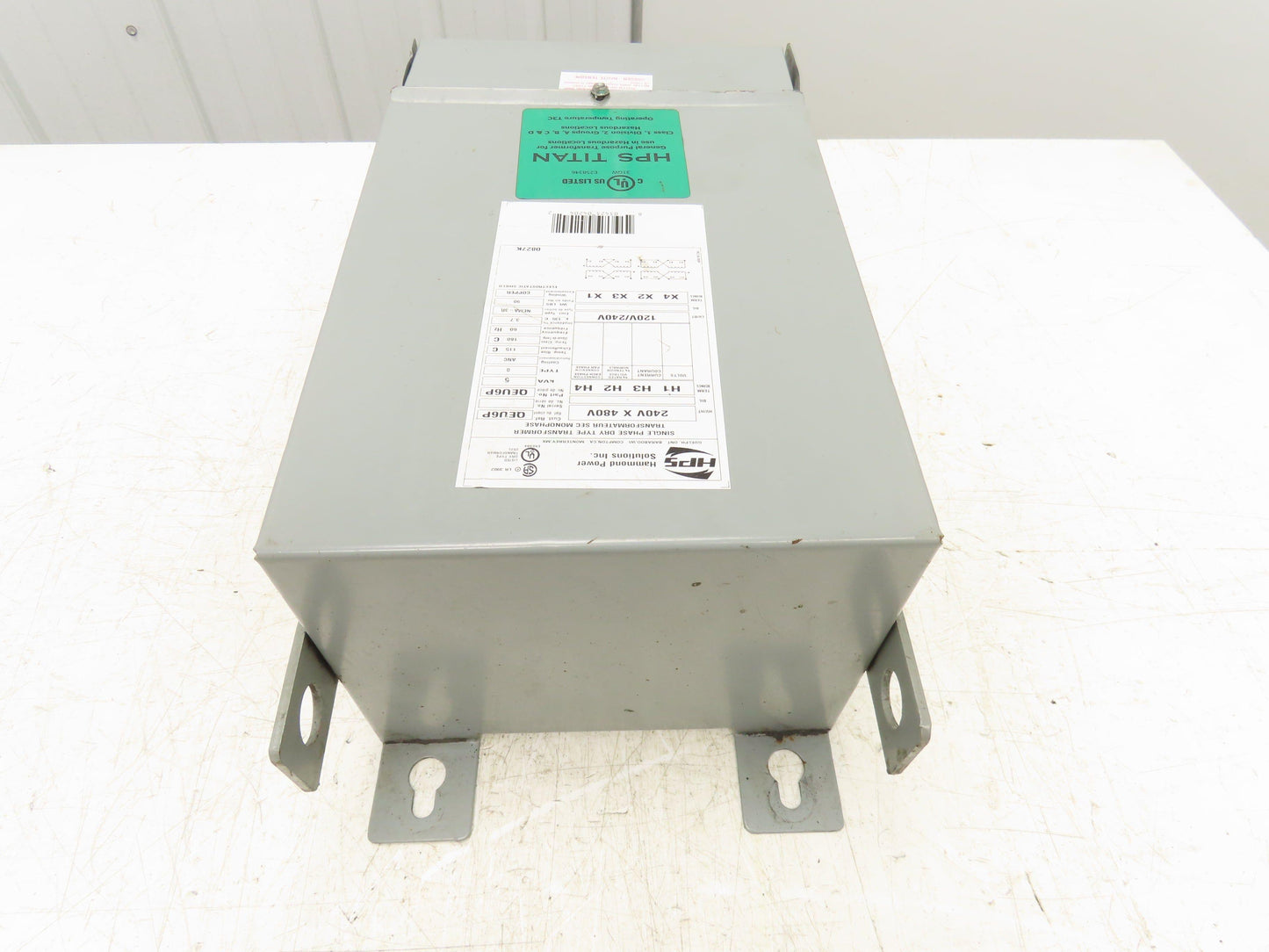 Hammond Power QEU6P Transformer HPS Titan 5KVA 240/480V x 120/240V 1Ph