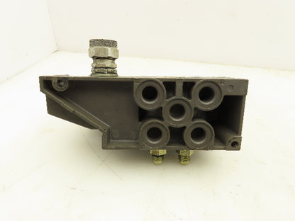 ROSS W6576A3401 Pneumatic Solenoid Spool Valves W/Base 2 Position 120V Coil