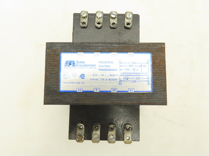 Acme TA-2-81005 Control Power Transformer 500VA HV600/480/240V LV 120V
