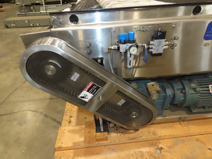 Nercon 8' 6"x 9'  Accumulation Bottle Conveyor Bi-Directional Re-Flow Unloader