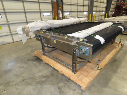 Nercon 8' 6"x 9'  Accumulation Bottle Conveyor Bi-Directional Re-Flow Unloader