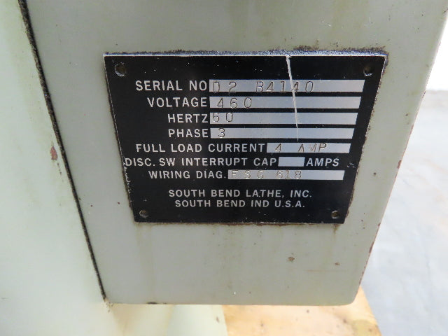 South Bend Surface Grinder 1Hp 230/460V 22" Travel 7-3/4" Wheel