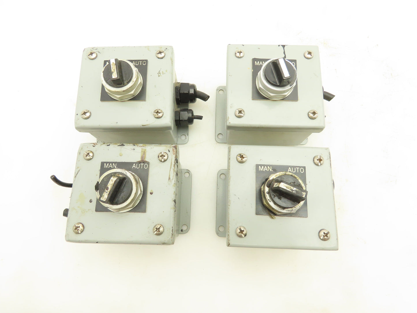 Hubbell Wiegmann PB1 Enclosure w/Allen Bradley Switch HT84 Nema Type 12 Lot of 4