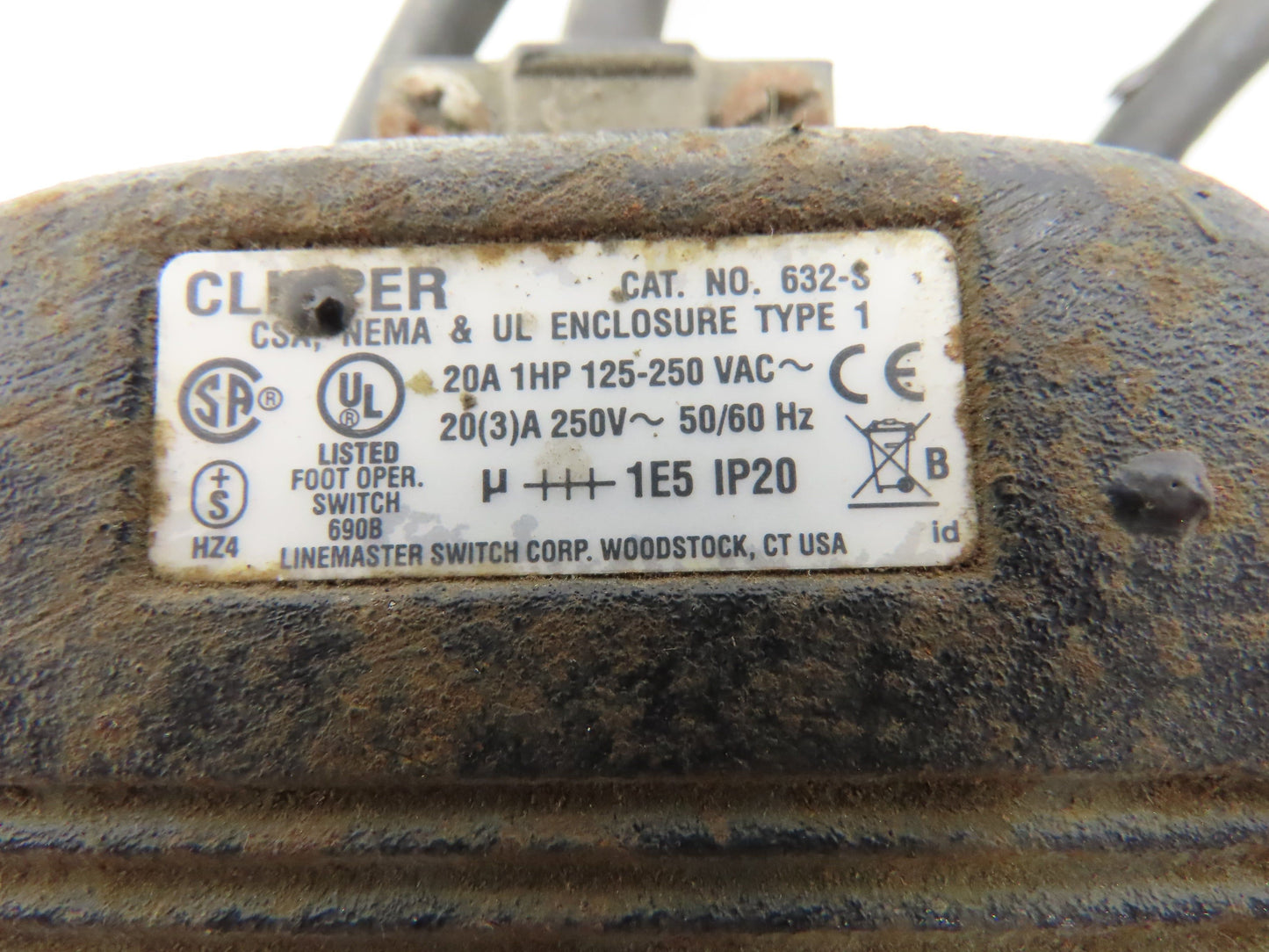 Linemaster 632-S Clipper Foot Operated Pedal Switch Lot of 3