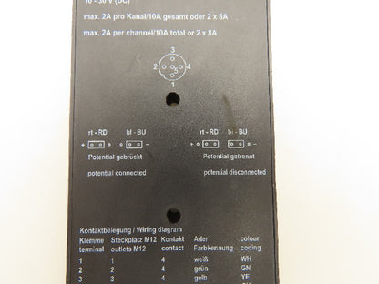 Escha/Turck 8018198 Terminal Junction Box 8-Port 30V