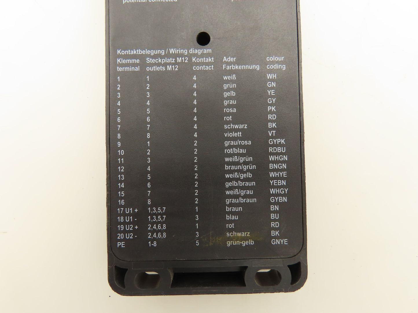 Escha/Turck 8018198 Terminal Junction Box 8-Port 30V