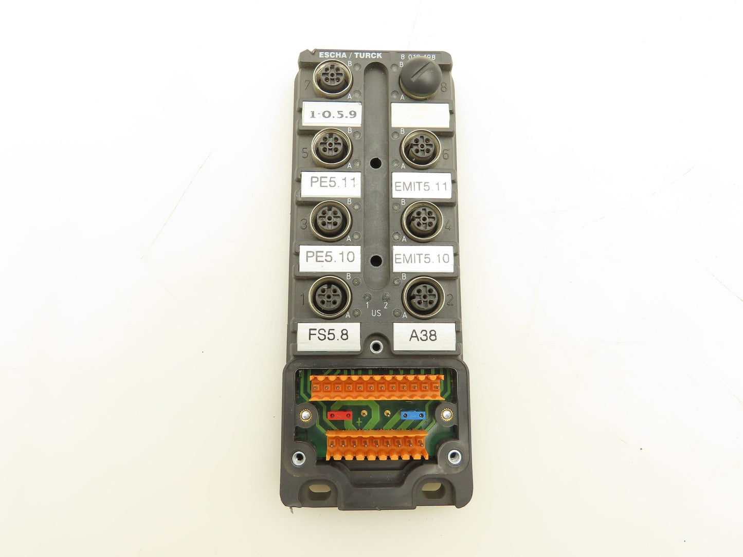 Escha/Turck 8018198 Terminal Junction Box 8-Port 30V