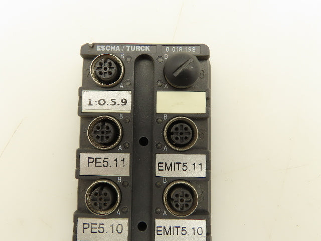 Escha/Turck 8018198 Terminal Junction Box 8-Port 30V