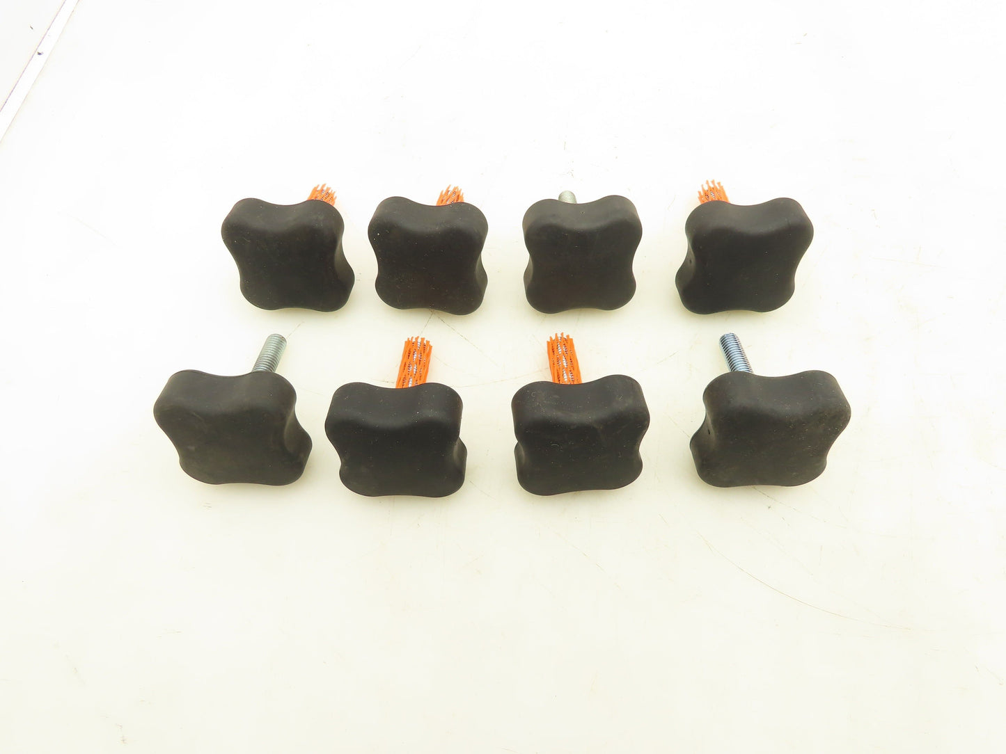 Rogan LP-1 Clamping Knob 3/8-16 Threaded Stud 4-Lobe LP Series Black Lot of 8