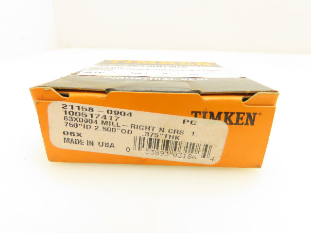 Timken 21158-0904 Garlock Oil Seal 1-3/4" ID 2-1/2" OD Lot of 4