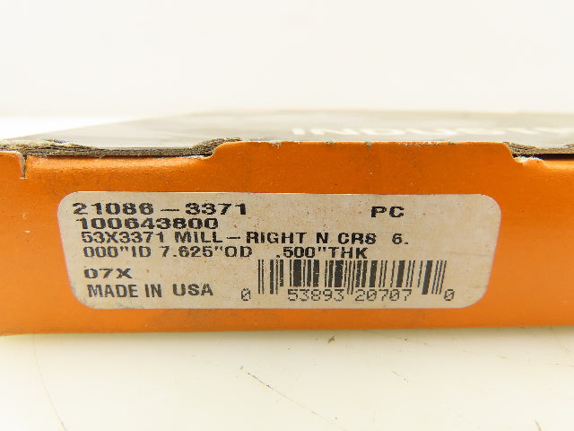 Timken 21086-3371 Oil Seal 6"ID 7.625"OD