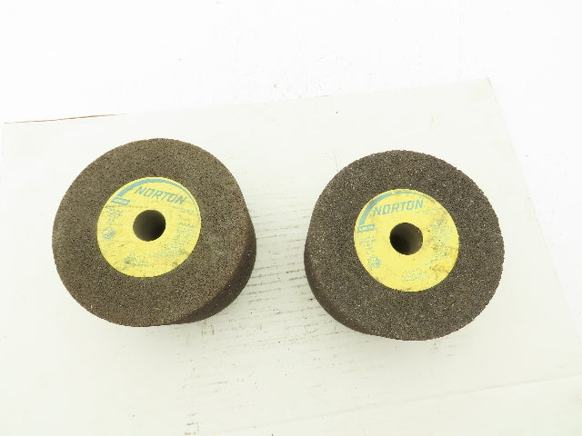 Norton 6x4x1" Coarse Grit Grinding Wheel 6050 RPM 57AC20-Q4B7  Lot of 2