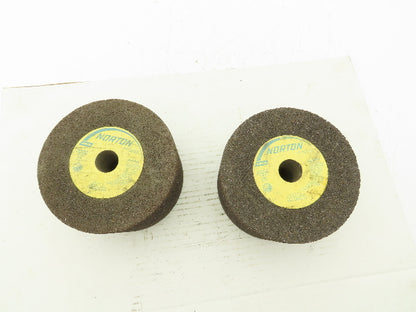 Norton 6x4x1" Coarse Grit Grinding Wheel 6050 RPM 57AC20-Q4B7  Lot of 2