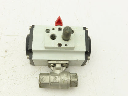DynaQuip AP20SR3 Pneumatic Actuator Torque 80 PSI , 142/57"lbs 1/2" NPT