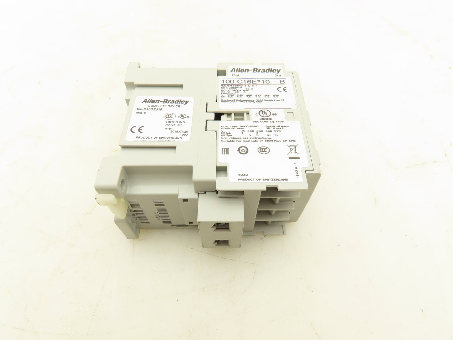Allen Bradley 100-C16UEJ10 Contactor 24VDC Coil 16A 1 N.O.