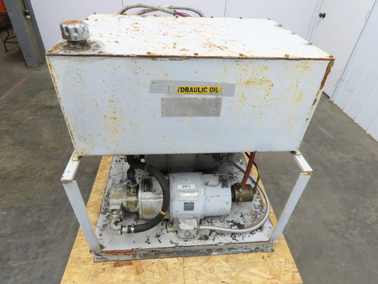 Vickers 25V17A Hydraulic Power Unit Dual 3Hp Motors 230/460V 17 GPM 2500PSI