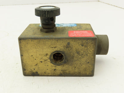 Chemtec EFV-250-B-MRS Adjustable Excess Flow Valve, 1/4" NPT