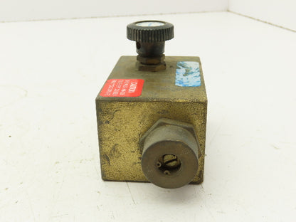 Chemtec EFV-250-B-MRS Adjustable Excess Flow Valve, 1/4" NPT
