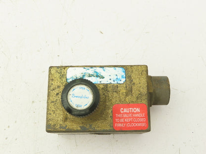 Chemtec EFV-250-B-MRS Adjustable Excess Flow Valve, 1/4" NPT