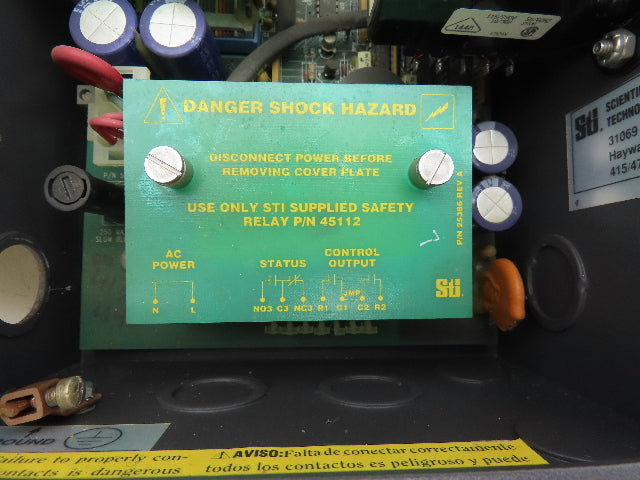 STI MS4348B Light Curtain Controller Input 117VAC 25A Output 220VAC
