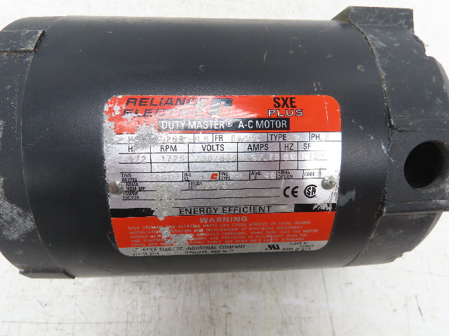 Reliance Electric P56X1526R SXE Plus AC Motor 1/2Hp 1725 RPM 230/460V 3PH 56C