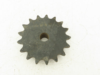 Martin 80B17 Sprocket # 80 Roller Chain 17 Tooth B Hub 1" Stock Bore
