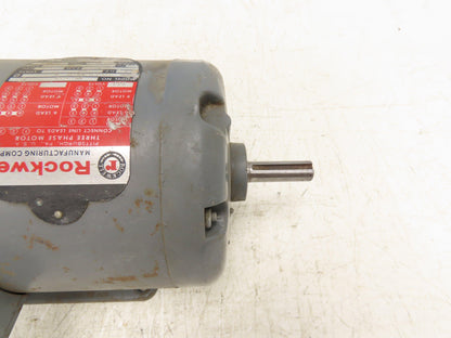 Marathon Rockwell 56T34F197B AC Motor 1.5Hp 3450 RPM 208-230V 3PH 56 Frame
