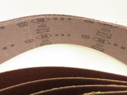 SIA 2905 Spiral X 100 Grit 48" X 2-1/2" Sanding Belts Lot of 50 belts
